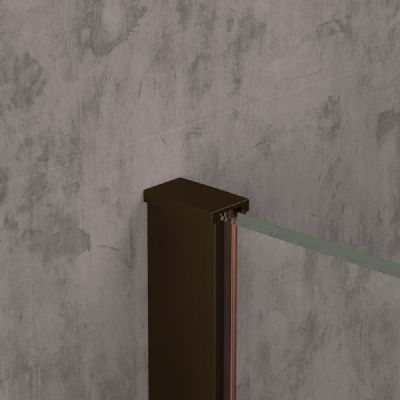 TAILORED T18 800mm BRUSHED BRONZE WETROOM PANEL, 7116 TAILORED T18 800mm BRUSHED BRONZE WETROOM PANEL, 7116